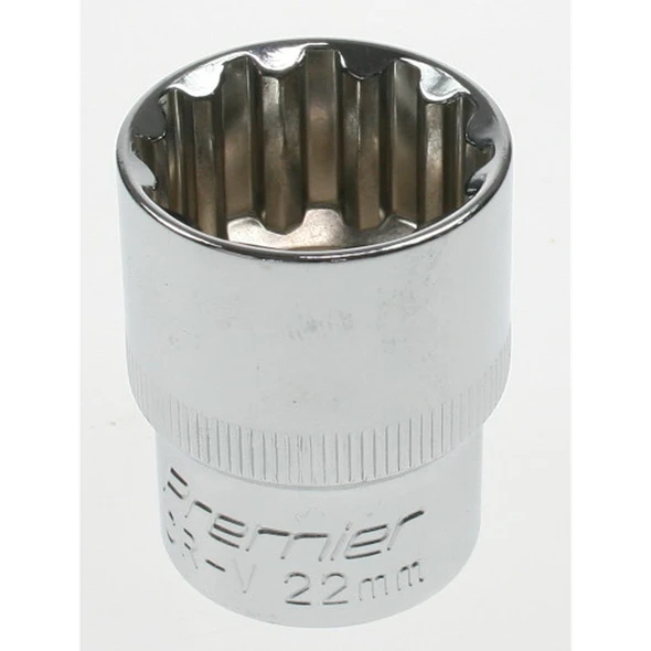 Sealey Spline socket 1/2"dr 22mm