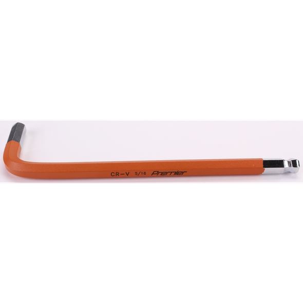 Sealey Long Jumbo Ball-End Hex Key 5/16" 'Anti-Slip'