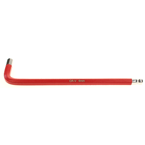 Sealey Long ball-end hex key 6mm (red)