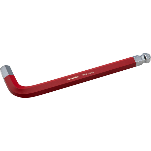 Sealey Jumbo Ball-End Hex Key 19mm (Red)