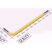 Sealey Imperial Ball-End Hex Key 'Long' 1/8" (Light Yellow)