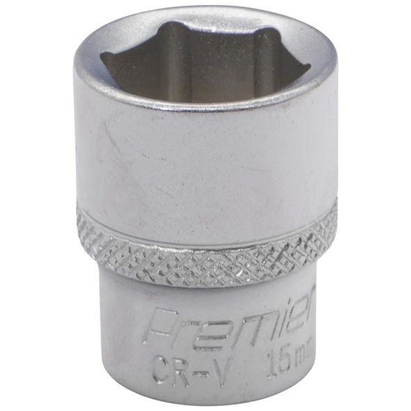 Sealey 3/8"Dr Socket 15mm (Micro Satin Finish)