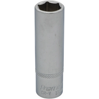 Sealey 3/8"Dr Deep Socket 13mm (Micro Satin Finish) AK7923-21
