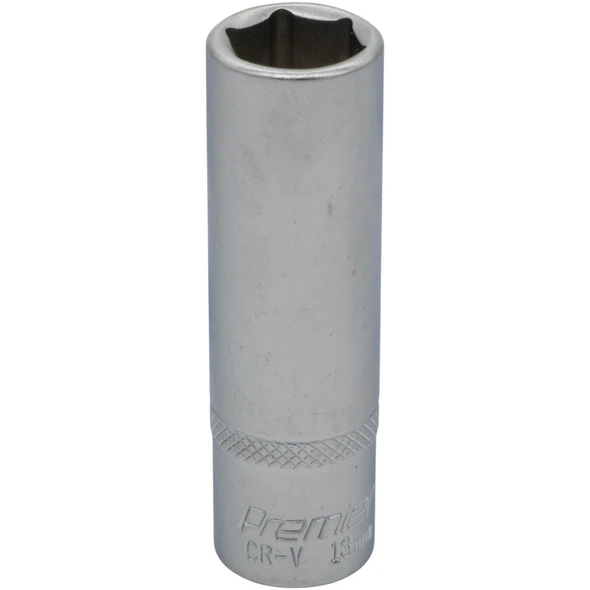 Sealey 3/8"Dr Deep Socket 13mm (Micro Satin Finish)