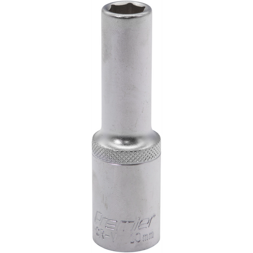 Sealey 1/2"Dr Deep Socket 10mm (Micro Satin Finish)