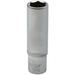Sealey 1/4"Dr Deep Socket 10mm (Micro Satin Finish)