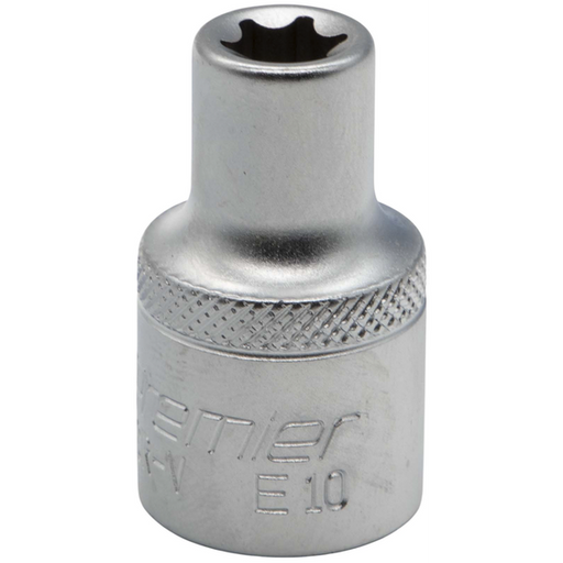 Sealey 1/2"Dr E-Torx Socket E10 (Micro Satin Finish)