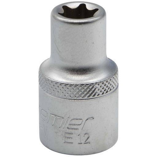 Sealey 1/2"Dr E-Torx Socket E12 (Micro Satin Finish)