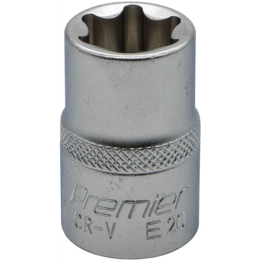 Sealey 1/2"Dr E-Torx Socket E20 (Micro Satin Finish)