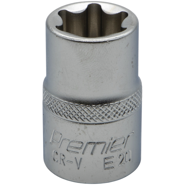 Sealey 1/2"Dr E-Torx Socket E20 (Micro Satin Finish)