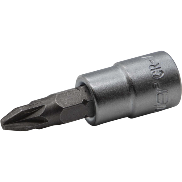 Sealey 1/4"Dr Pozi Socket Bit PZ2 (Micro Satin Finish)
