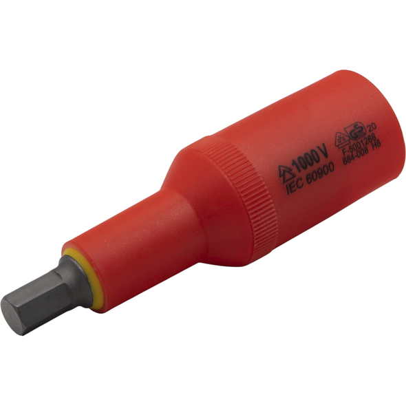 Sealey 1/2"Sq Dr Insulated Hex Bit Socket 8mm