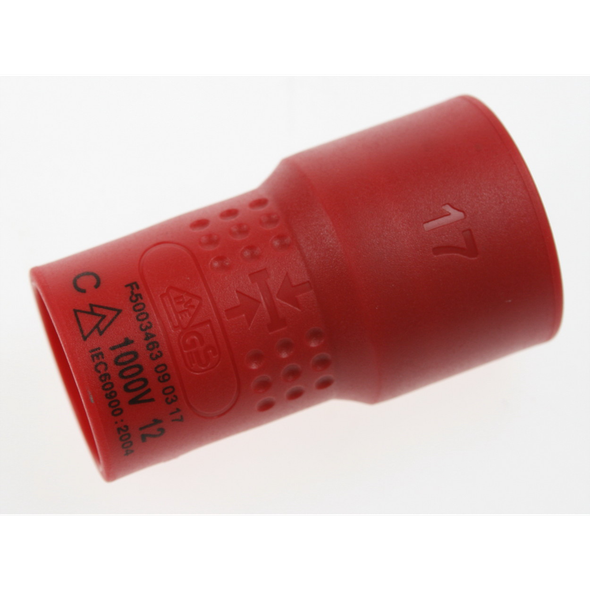 Sealey Insulated socket 3/8"dr 17mm