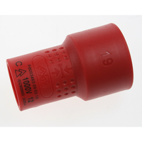 Sealey Insulated socket 3/8"dr 19mm AK7940.11