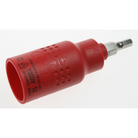 Sealey Insulated hex socket bit 4mm 3/8"dr AK7940.13