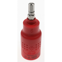 Sealey Insulated hex socket bit 5mm 3/8"dr AK7940.14