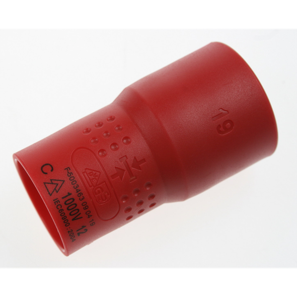 Sealey Insulated socket 1/2"dr 19mm