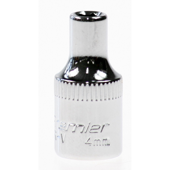 Sealey Socket 1/4"dr 4mm (mirror finish)