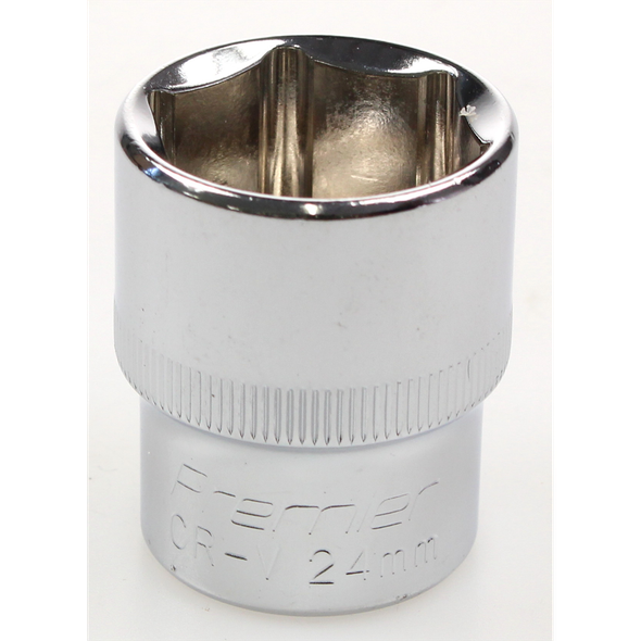 Sealey Socket 1/2"dr 24mm (mirror finish)
