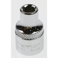 Sealey Socket 3/8"dr 6mm (6pt) AK7960.01