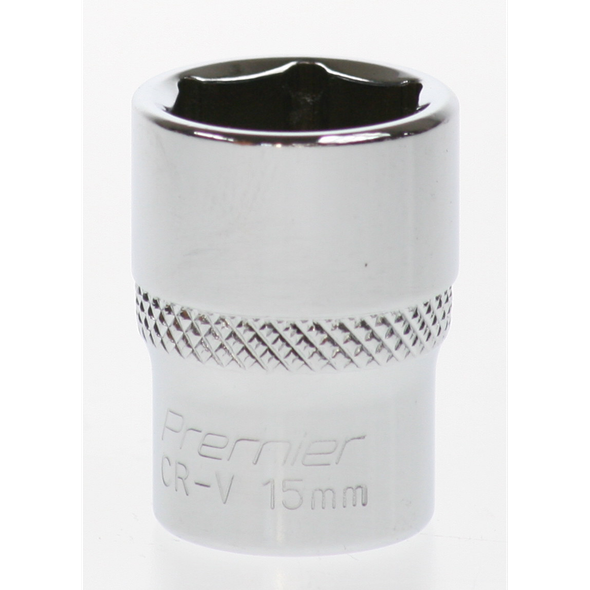 Sealey Socket 3/8"dr 15mm (6pt)