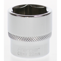 Sealey Socket 3/8"dr 22mm (6pt) AK7960.16