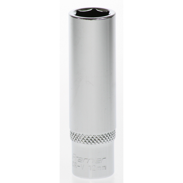 Sealey Socket 3/8"dr 12mm 'deep' (6pt)
