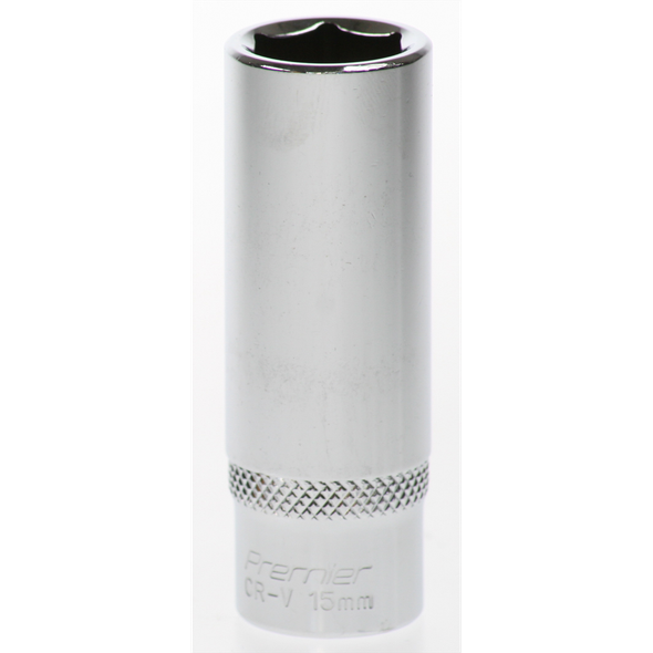 Sealey Socket 3/8"dr 15mm 'deep' (6pt)