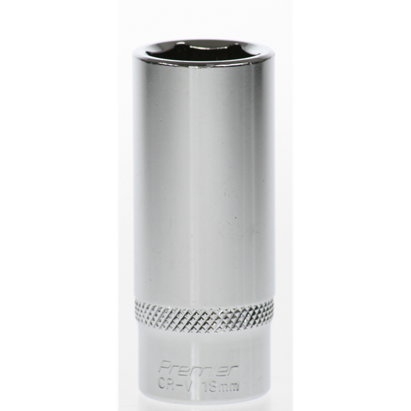 Sealey Socket 3/8"dr 18mm 'deep' (6pt)