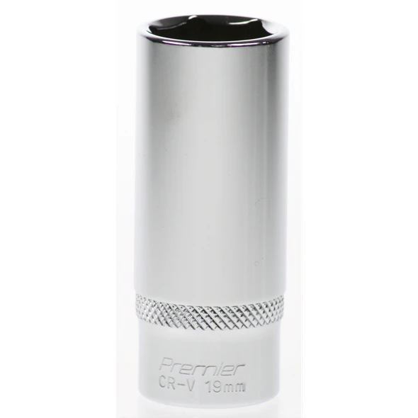 Sealey Socket 3/8"dr 19mm 'deep' (6pt)