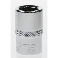 Sealey Socket 1/2"dr 15mm (6pt) AK7961.08