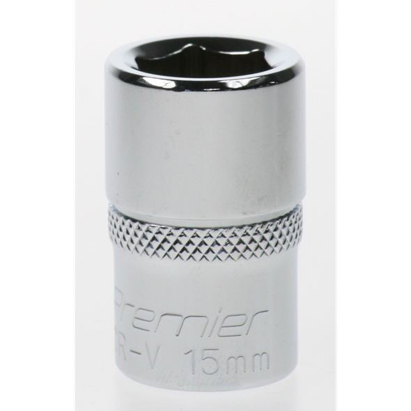 Sealey Socket 1/2"dr 15mm (6pt)