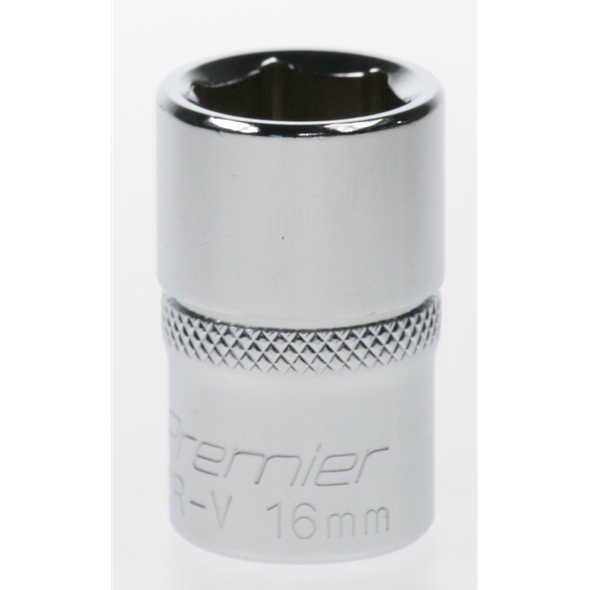 Sealey Socket 1/2"dr 16mm (6pt)