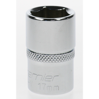 Sealey Socket 1/2"dr 17mm (6pt) AK7961.10