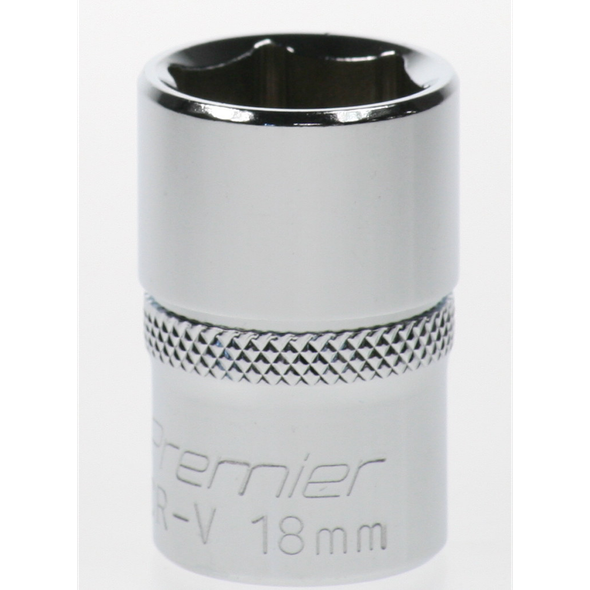 Sealey Socket 1/2"dr 18mm (6pt)