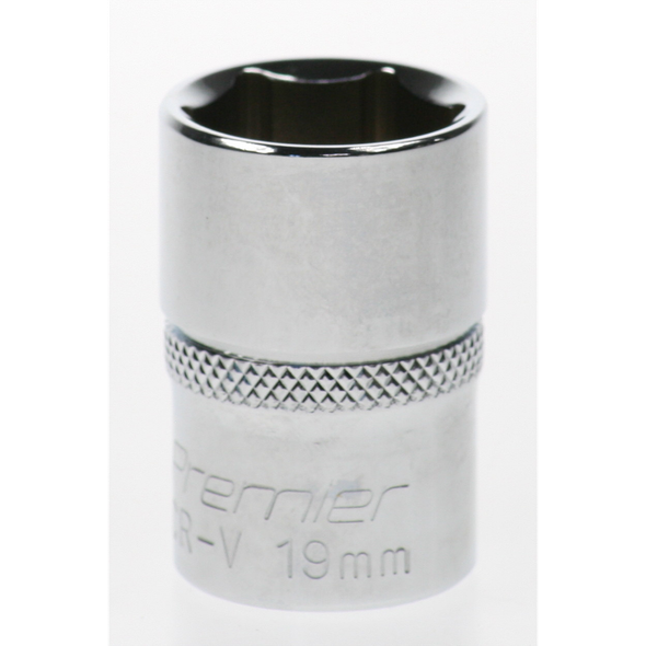 Sealey Socket 1/2"dr 19mm (6pt)