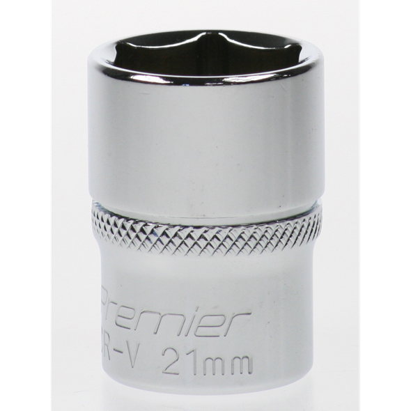 Sealey Socket 1/2"dr 21mm (6pt)