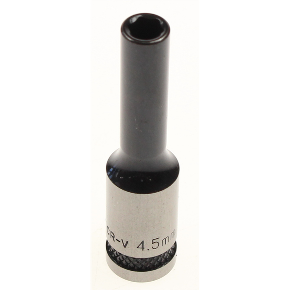 Sealey Socket 1/4"dr 4.5mm (6pt) deep 'black series'