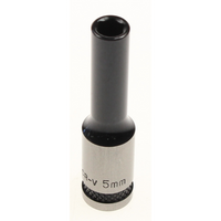 Sealey Socket 1/4"dr 5mm (6pt) deep 'black series' AK7970.16