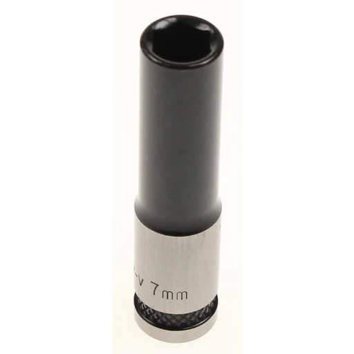 Sealey Socket 1/4"dr 7mm (6pt) deep 'black series'