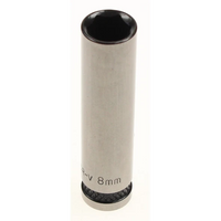 Sealey Socket 1/4"dr 8mm (6pt) deep 'black series' AK7970.20