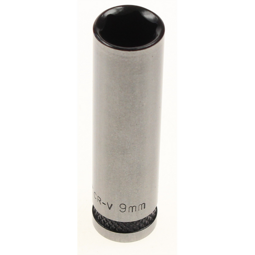 Sealey Socket 1/4"dr 9mm (6pt) deep 'black series'