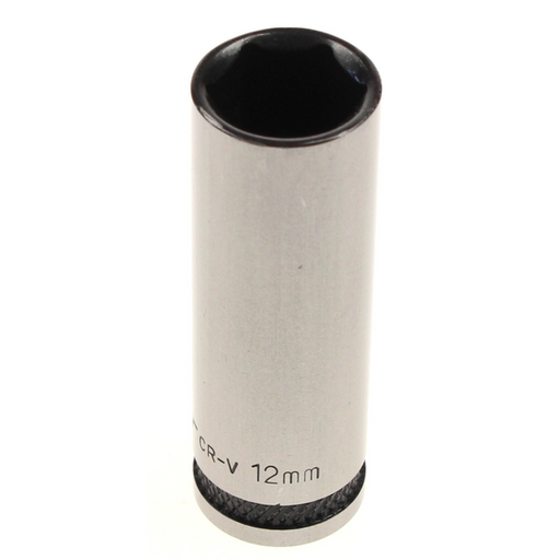 Sealey Socket 1/4"dr 12mm (6pt) deep 'black series'
