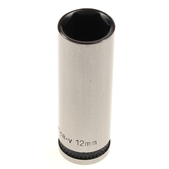 Sealey Socket 1/4"dr 12mm (6pt) deep 'black series'