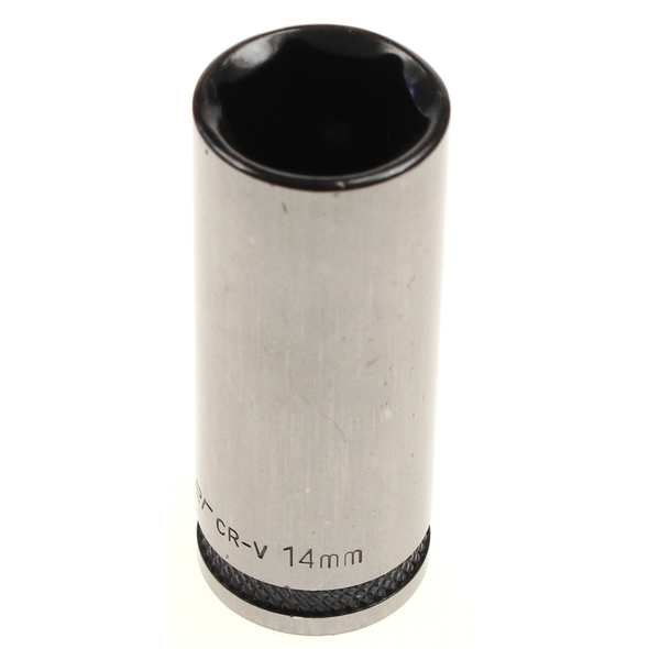 Sealey Socket 1/4"dr 14mm (6pt) deep 'black series'