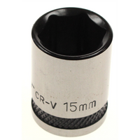 Sealey Socket 3/8"dr 15mm (6pt) 'black series' AK7971.10