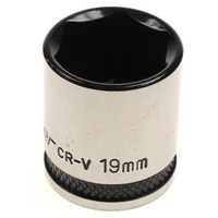 Sealey Socket 3/8"dr 19mm (6pt) 'black series'