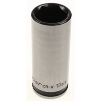 Sealey Socket 3/8"dr 18mm deep (6pt) 'black series' AK7971.26