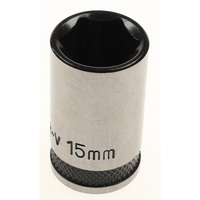 Sealey Socket 1/2"dr 15mm (6pt) 'black series' AK7972.08