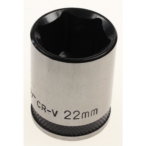 Sealey Socket 1/2"dr 22mm (6pt) 'black series'